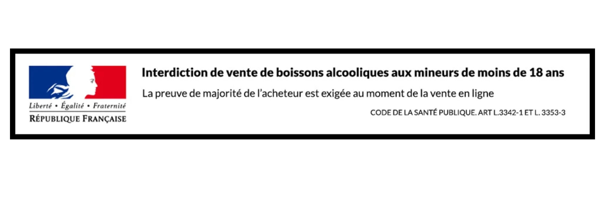 Interdiction de vente d'alcool aux mineurs